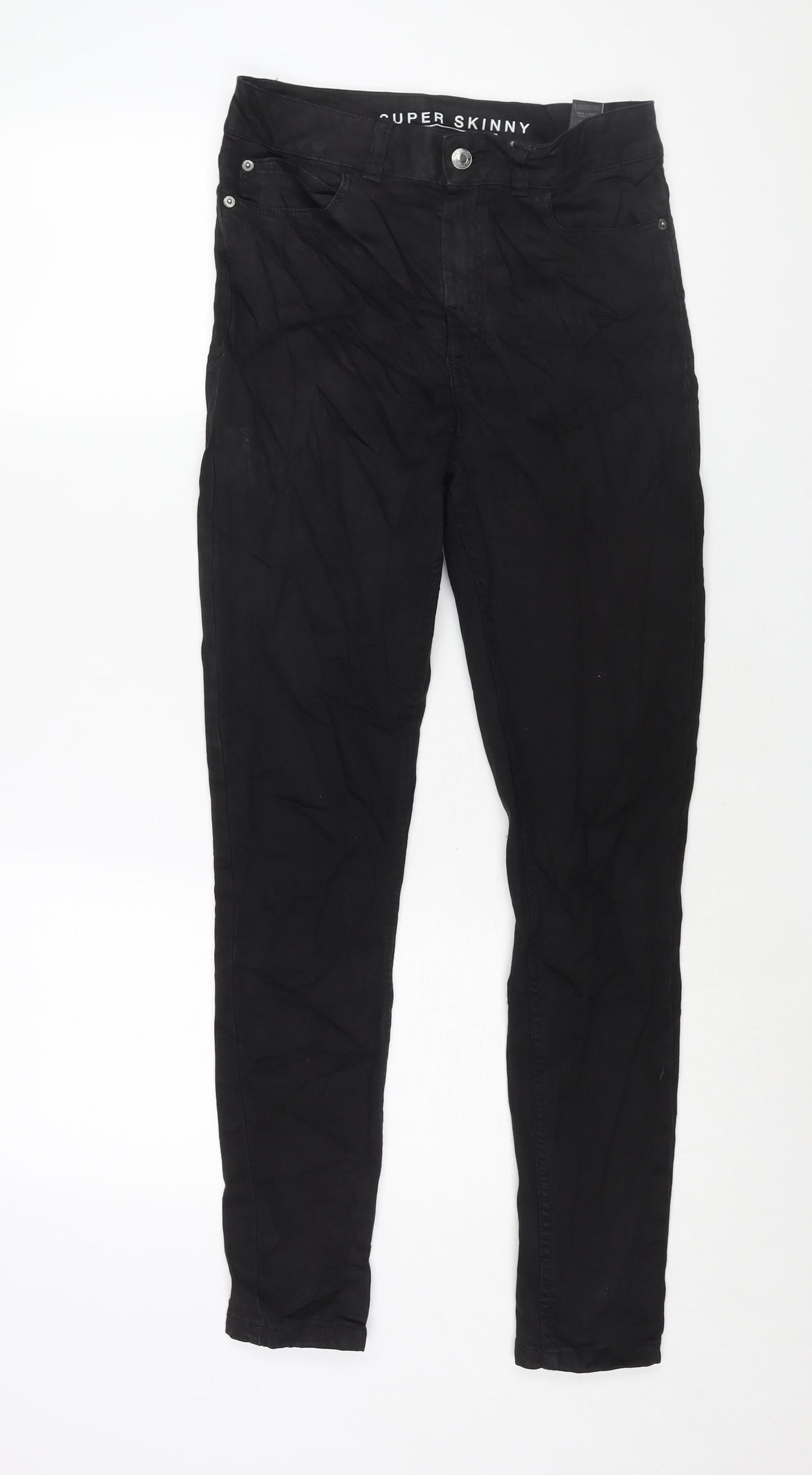 Womens UK Size 8 Marks and Spencer Regular Fit Skinny Black Jeans