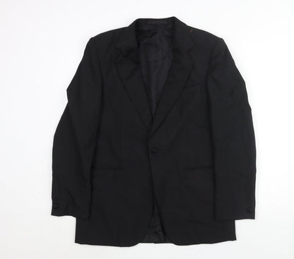 Mens UK Size 36 Hornes Regular Black Suit Jacket