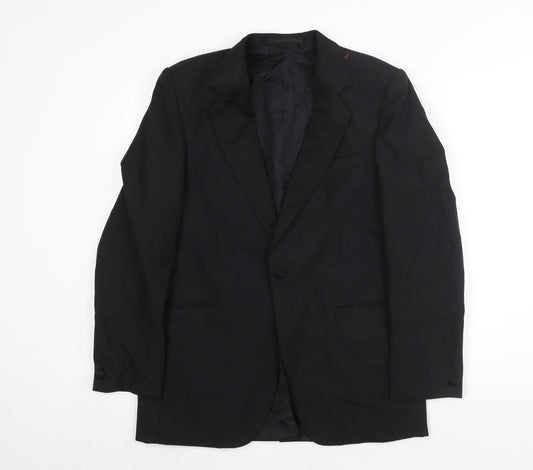 Mens UK Size 36 Hornes Regular Black Suit Jacket