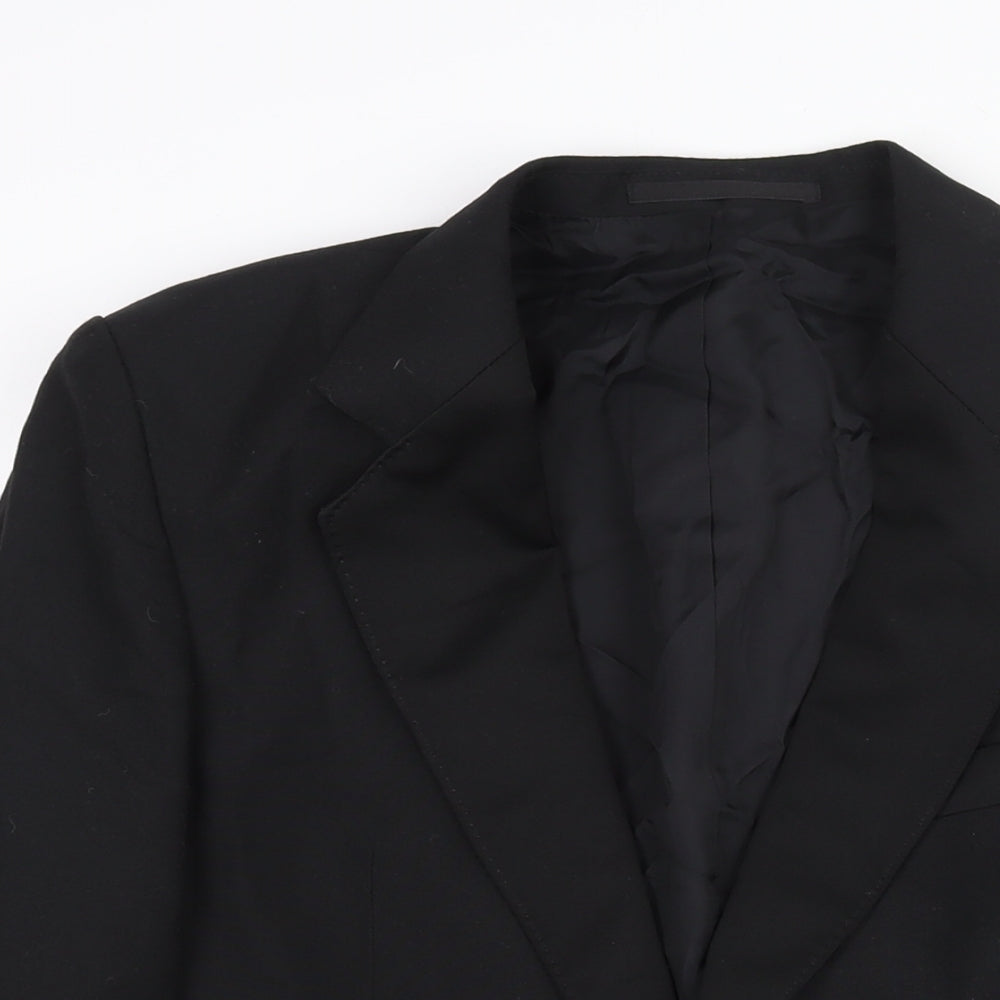 Mens UK Size 36 Hornes Regular Black Suit Jacket