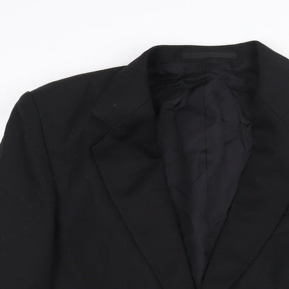 Mens UK Size 36 Hornes Regular Black Suit Jacket