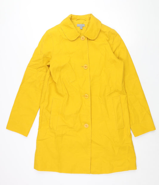 Additional front view of COS women’s yellow jacket, size UK 8, button