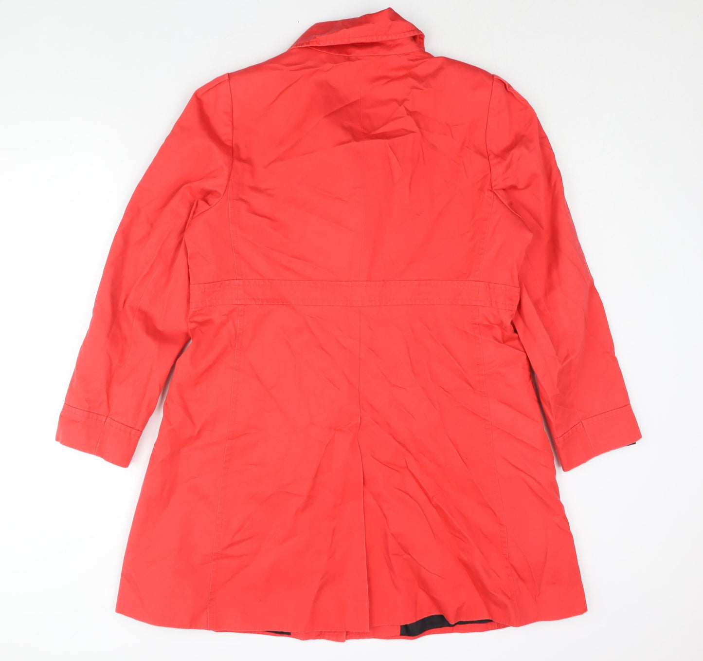 Womens UK Size 16 Marks and Spencer Red Trench Coat