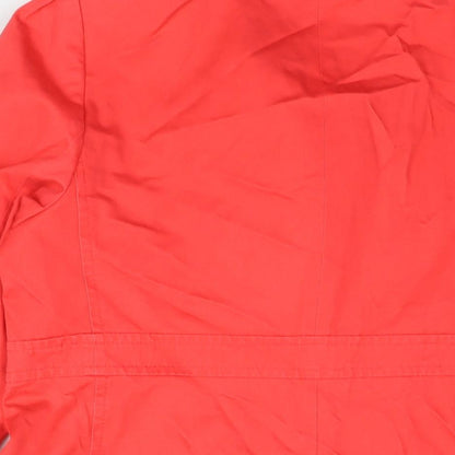 Womens UK Size 16 Marks and Spencer Red Trench Coat