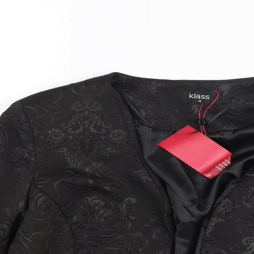 Womens UK Size 12 Klass Black Jacket