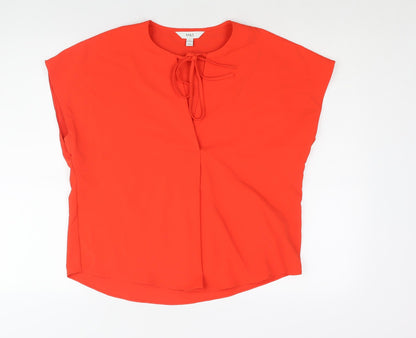 Womens UK Size 10 Marks and Spencer Red Basic Blouse