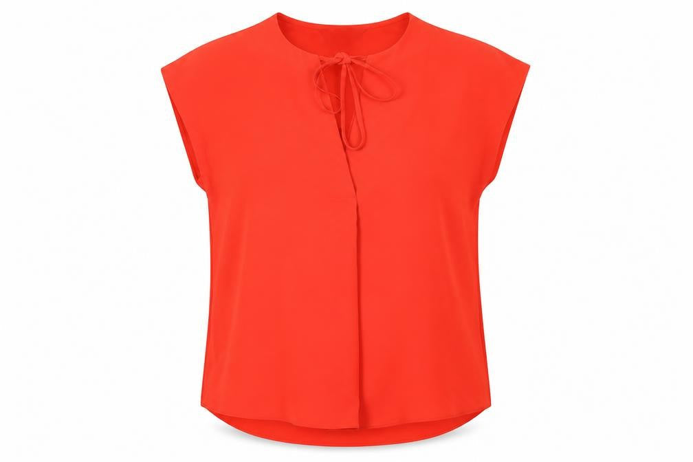 Womens UK Size 10 Marks and Spencer Red Basic Blouse