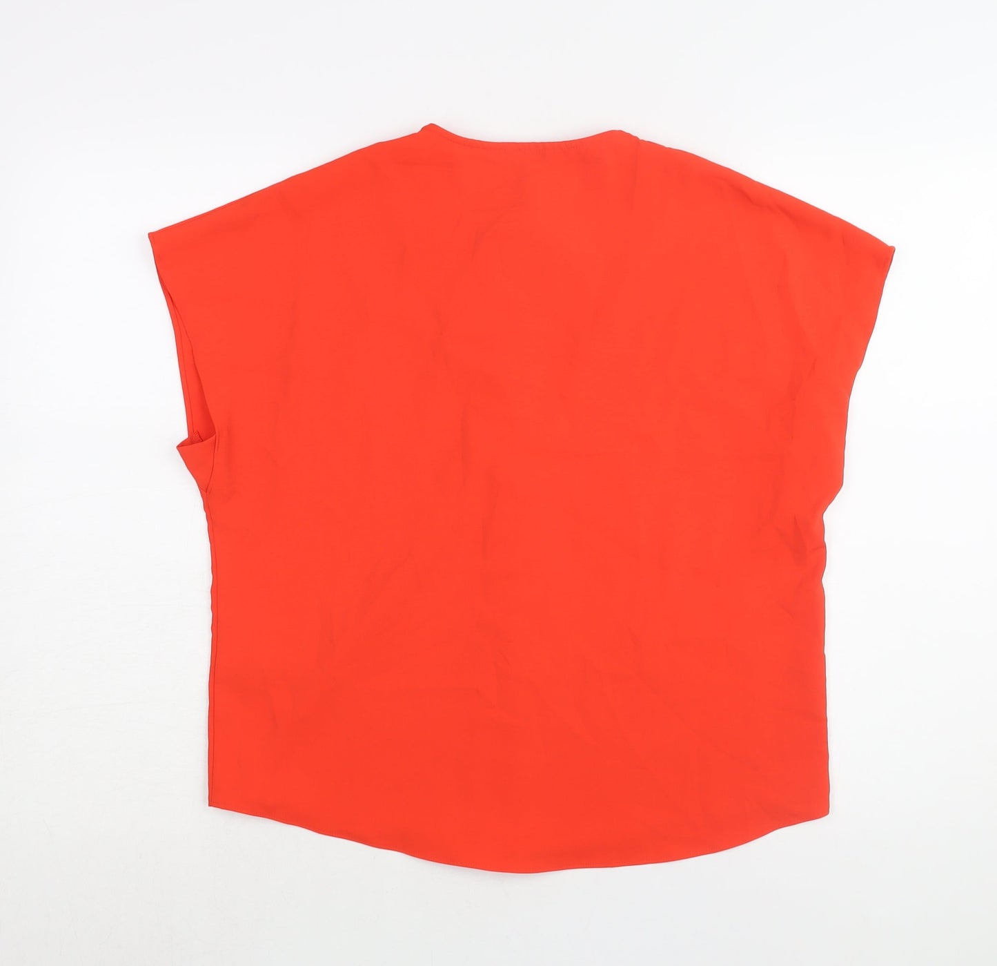 Womens UK Size 10 Marks and Spencer Red Basic Blouse