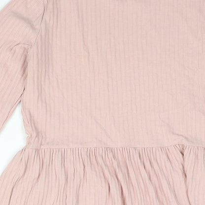 Womens UK Size 8 New Look Pink Basic Blouse
