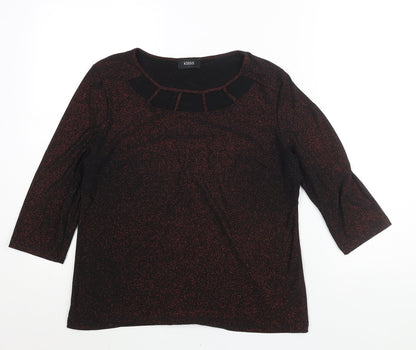 Womens UK Size L Klass Black Basic Blouse