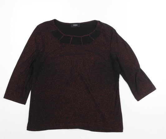Womens UK Size L Klass Black Basic Blouse