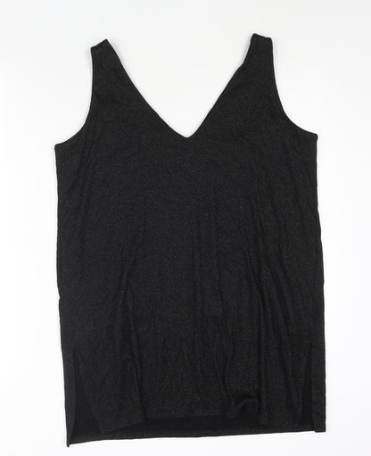 Womens UK Size 16 Marks and Spencer Black Camisole Blouse