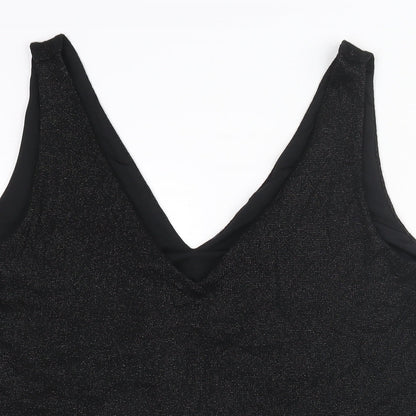 Womens UK Size 16 Marks and Spencer Black Camisole Blouse