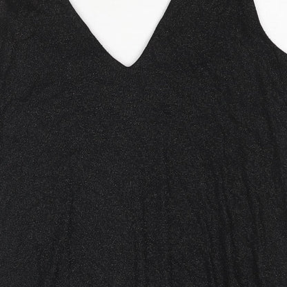 Womens UK Size 16 Marks and Spencer Black Camisole Blouse
