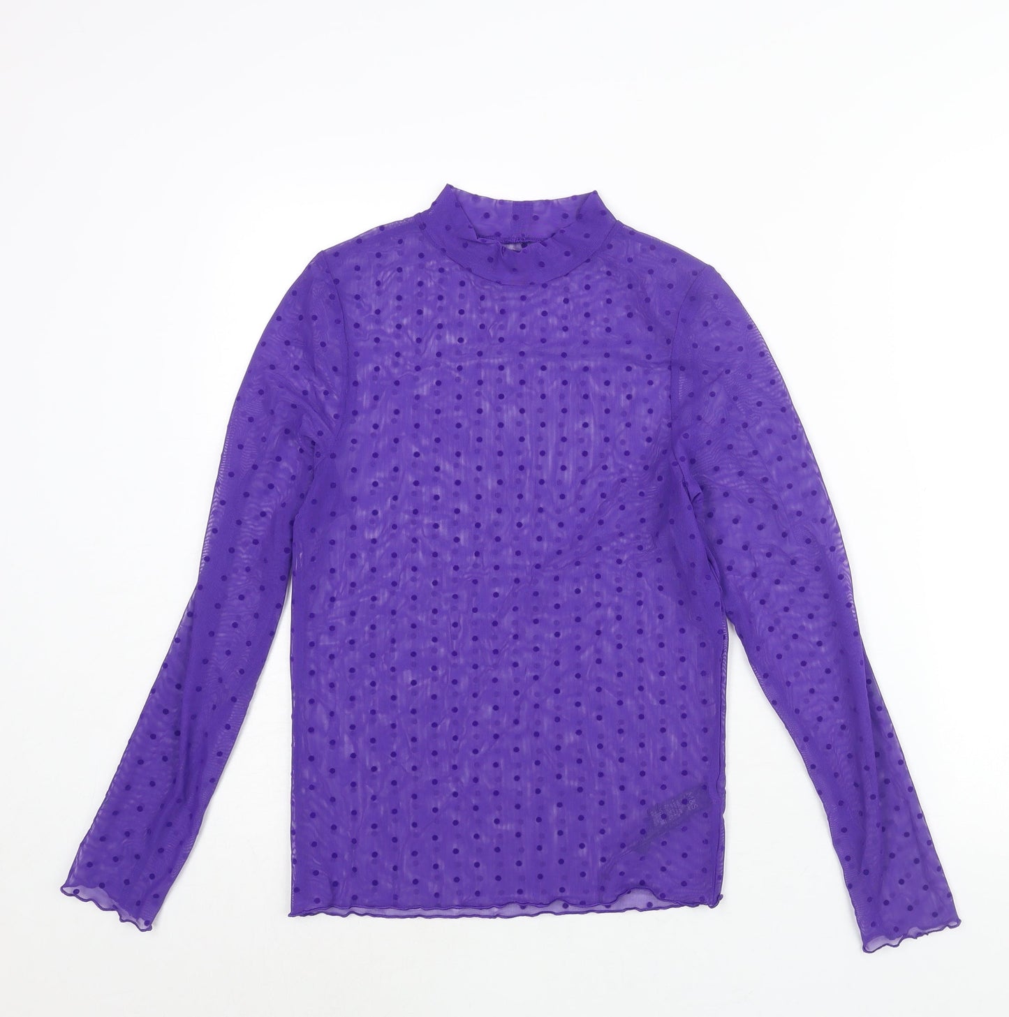 Womens UK Size M Marks and Spencer Purple Basic Blouse