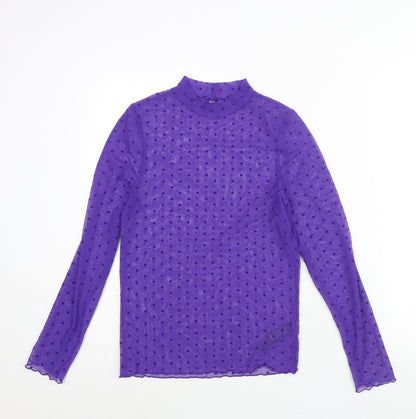 Womens UK Size M Marks and Spencer Purple Basic Blouse