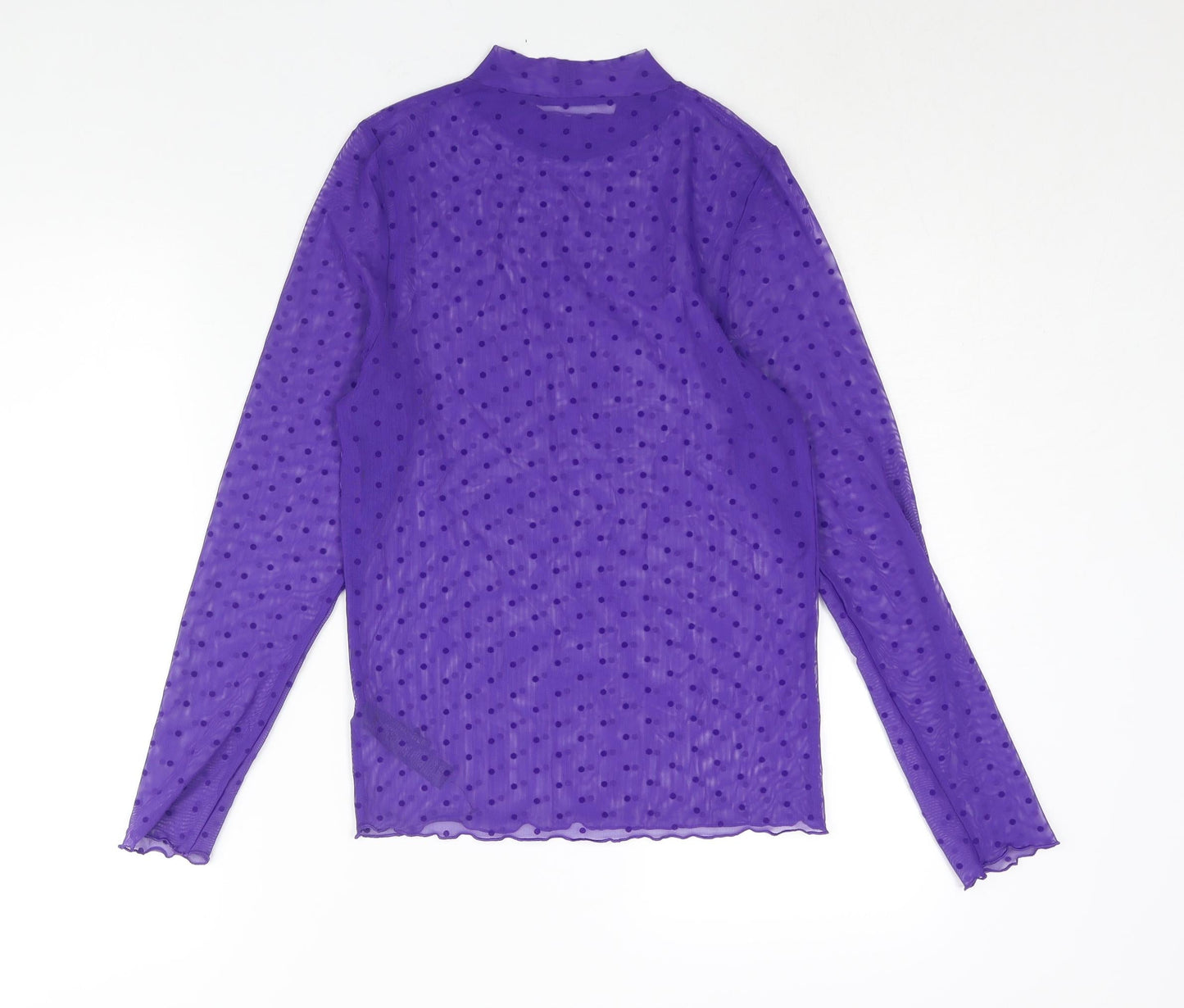 Womens UK Size M Marks and Spencer Purple Basic Blouse