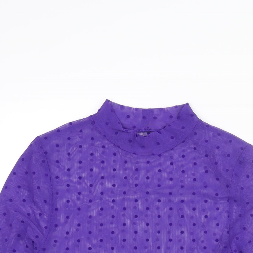 Womens UK Size M Marks and Spencer Purple Basic Blouse