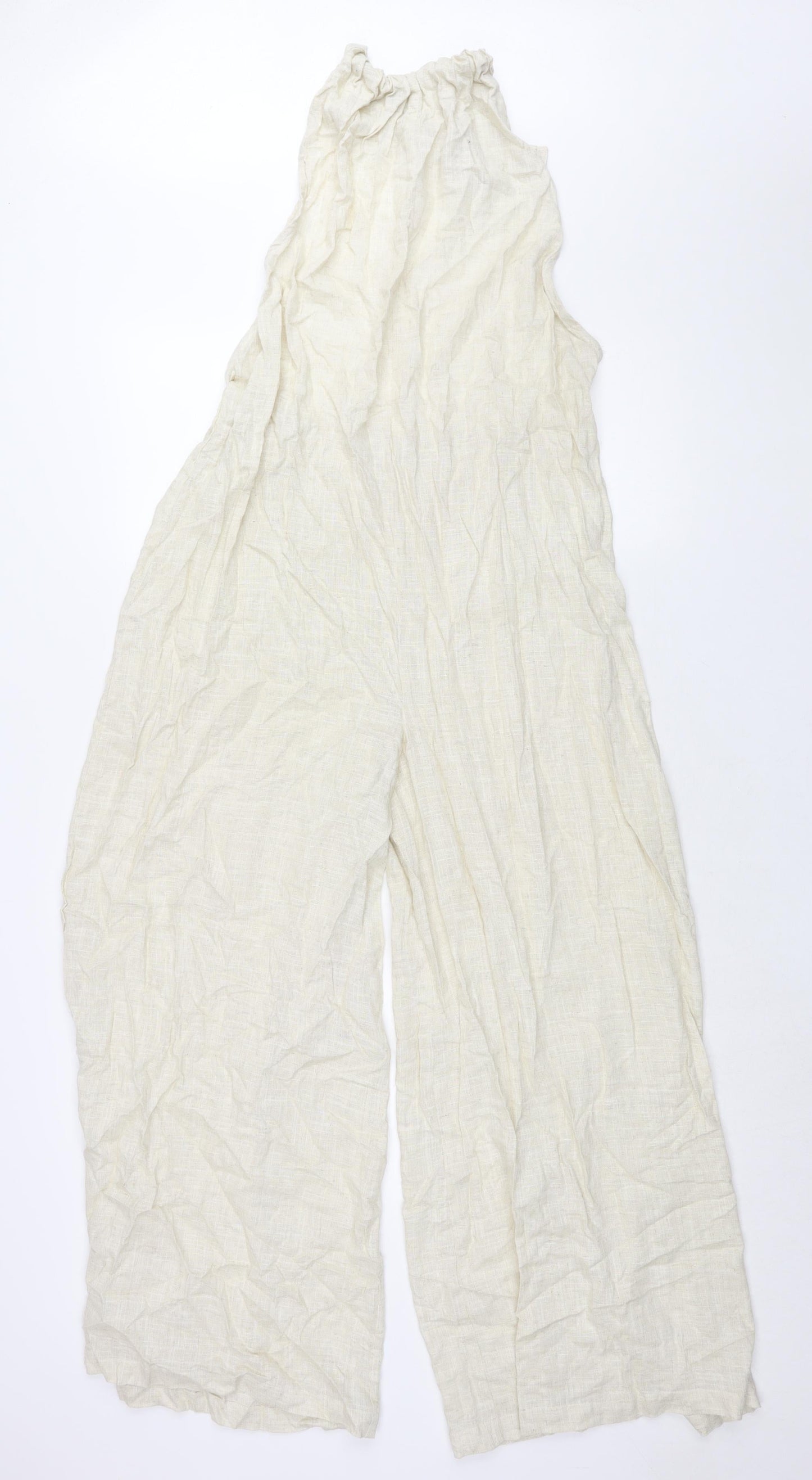 Womens UK Size 12 ASOS One-Piece Beige Jumpsuit