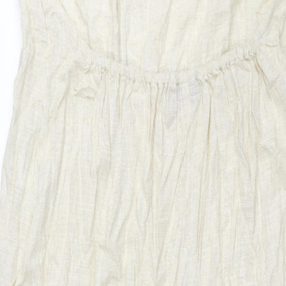 Womens UK Size 12 ASOS One-Piece Beige Jumpsuit