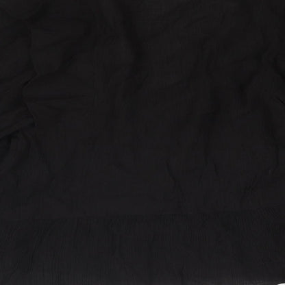Womens UK Size 10 Topshop Black Basic Blouse