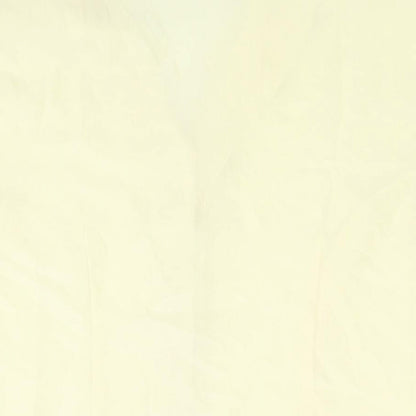 Parallel Womens Yellow Polyester Basic Button-Up Size 12 Collared