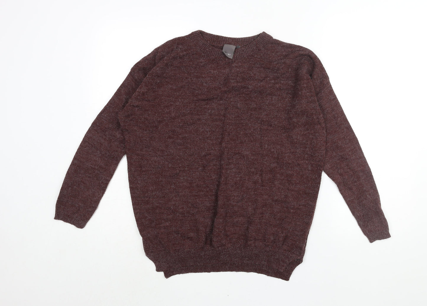 Womens UK Size XS ICHI Brown Pullover Jumper
