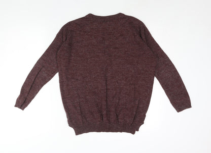 Womens UK Size XS ICHI Brown Pullover Jumper