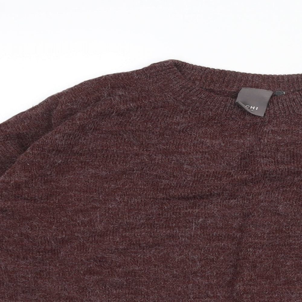 Womens UK Size XS ICHI Brown Pullover Jumper