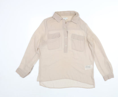 Womens UK Size M Gap Beige Basic Blouse