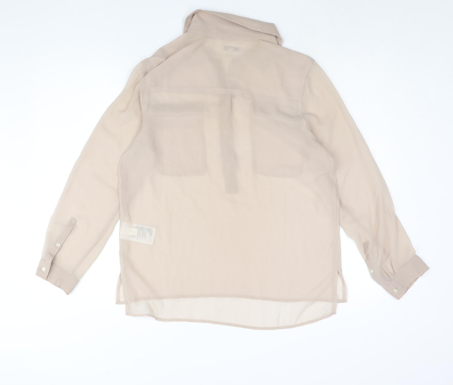 Womens UK Size M Gap Beige Basic Blouse