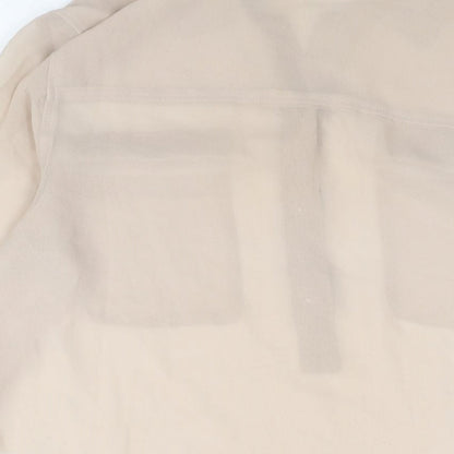 Womens UK Size M Gap Beige Basic Blouse
