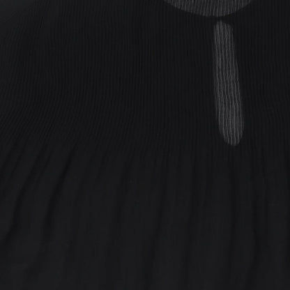 Womens UK Size L Zara Black Basic Blouse