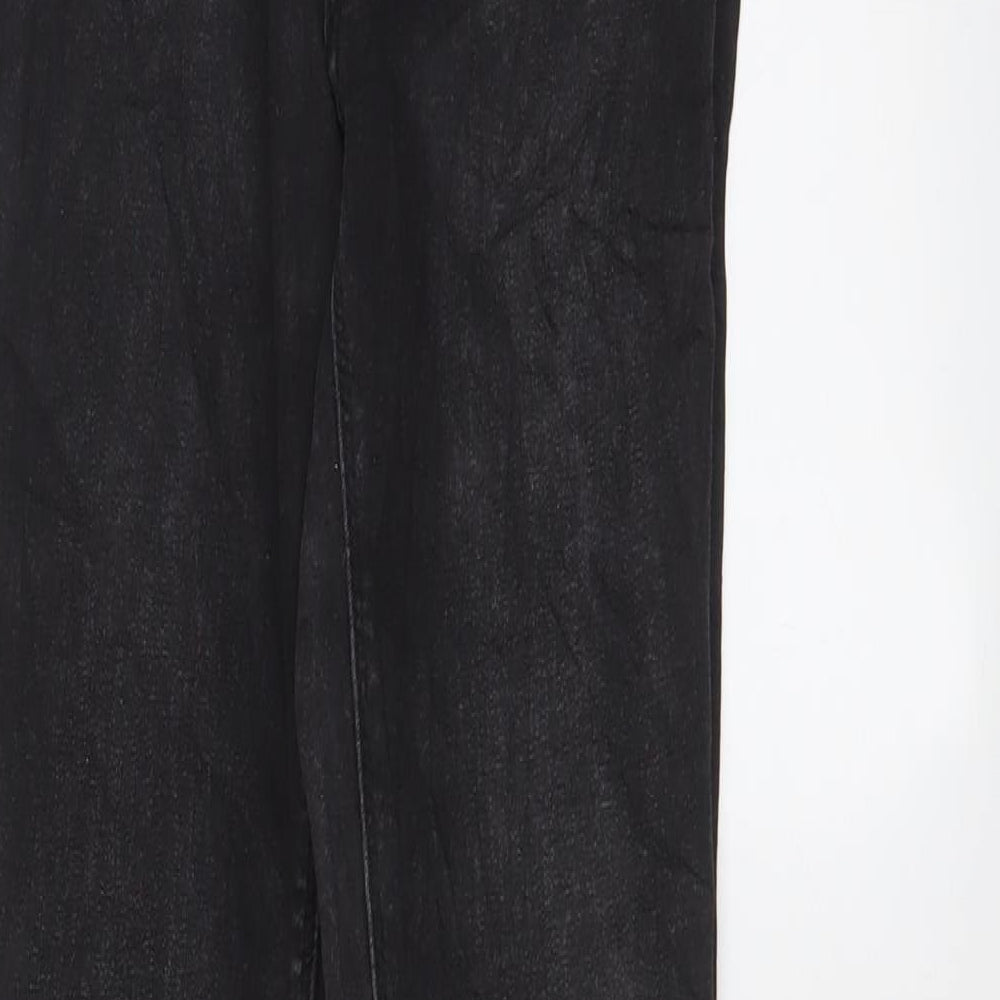 Denim & Co. Womens Black Cotton Skinny Jeans Size 10 L29 in Regular Zip