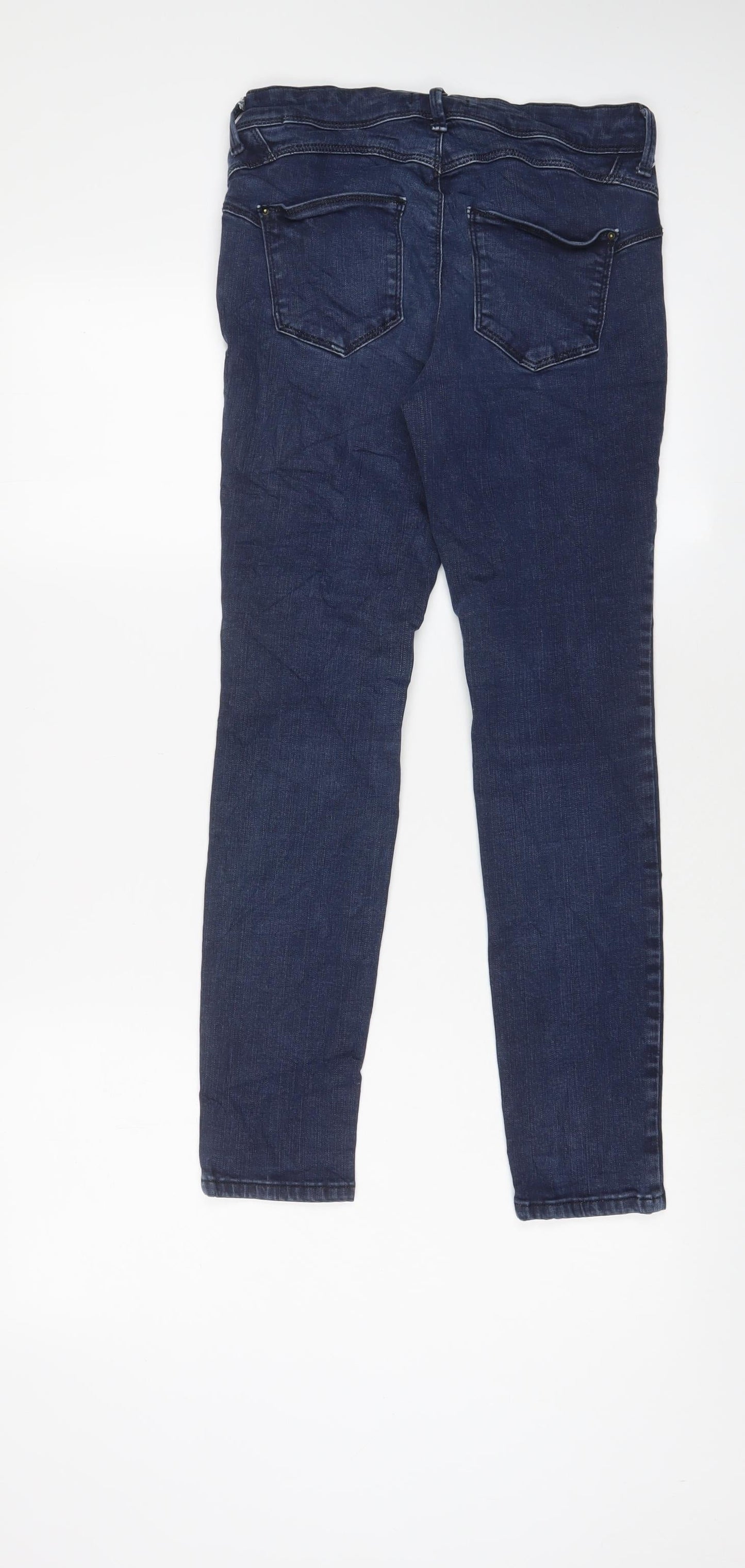 Womens UK Size 10 Marks and Spencer Regular Fit Skinny Blue Jeans