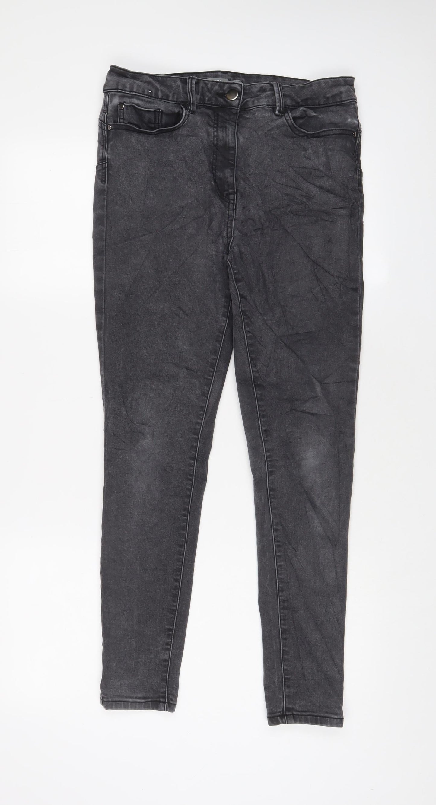 Womens UK Size 12 Marks and Spencer Regular Fit Skinny Grey Jeans