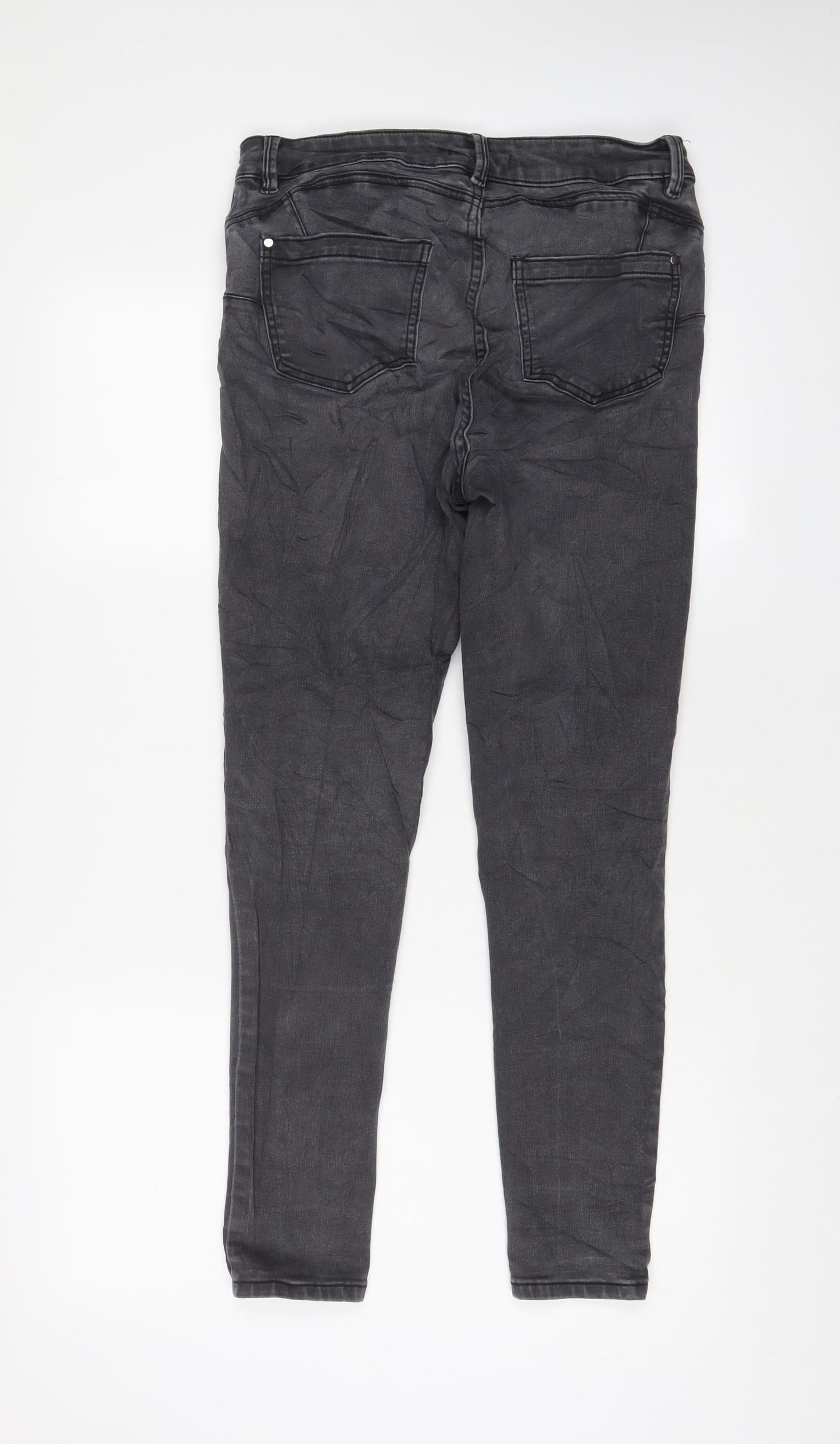 Womens UK Size 12 Marks and Spencer Regular Fit Skinny Grey Jeans