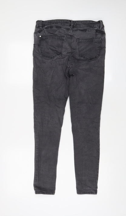 Womens UK Size 12 Marks and Spencer Regular Fit Skinny Grey Jeans