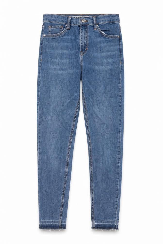 Womens UK Size 28 in Topshop Regular Fit Skinny Blue Jeans