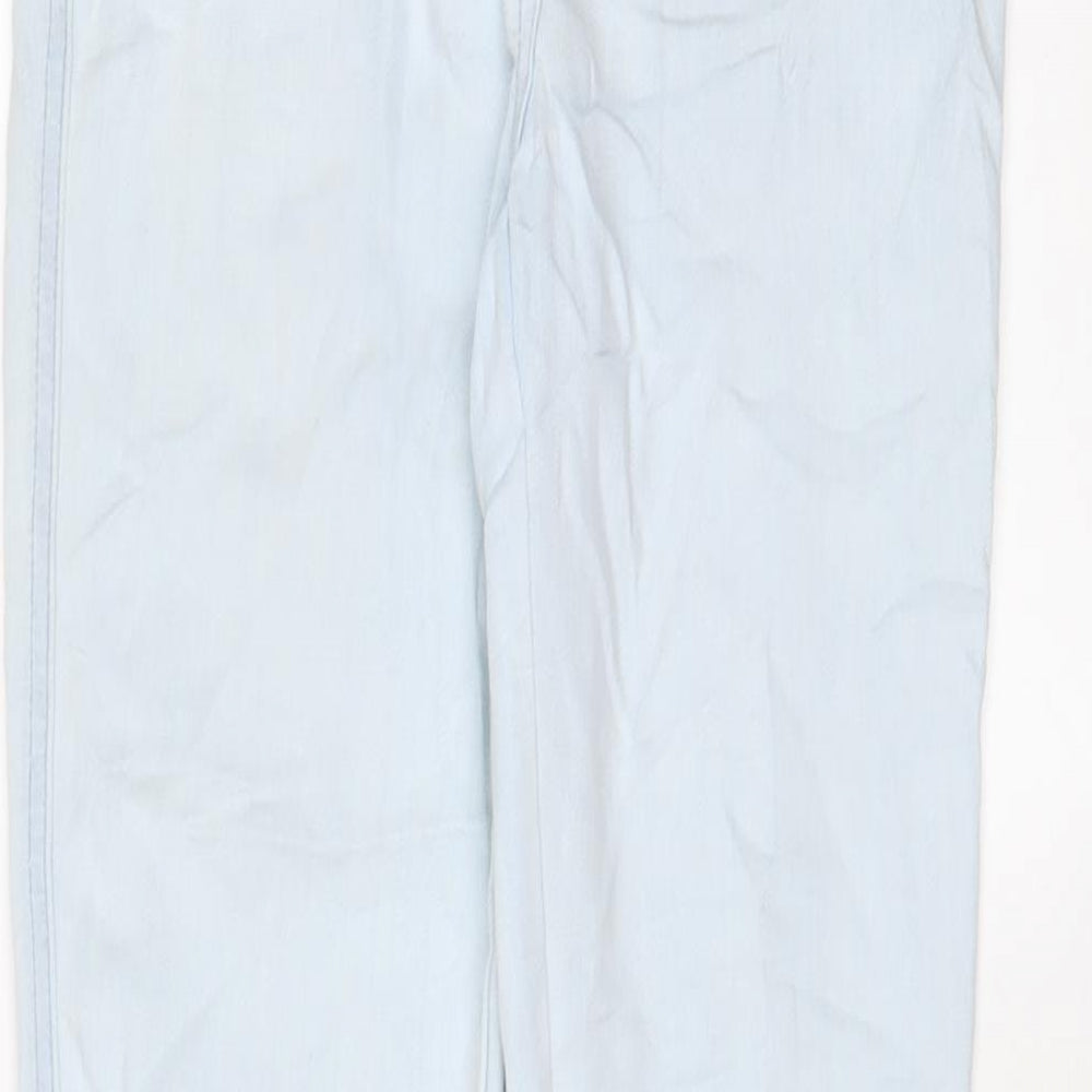 NEXT Womens Blue Cotton Skinny Jeans Size 6 L28 in Regular Zip