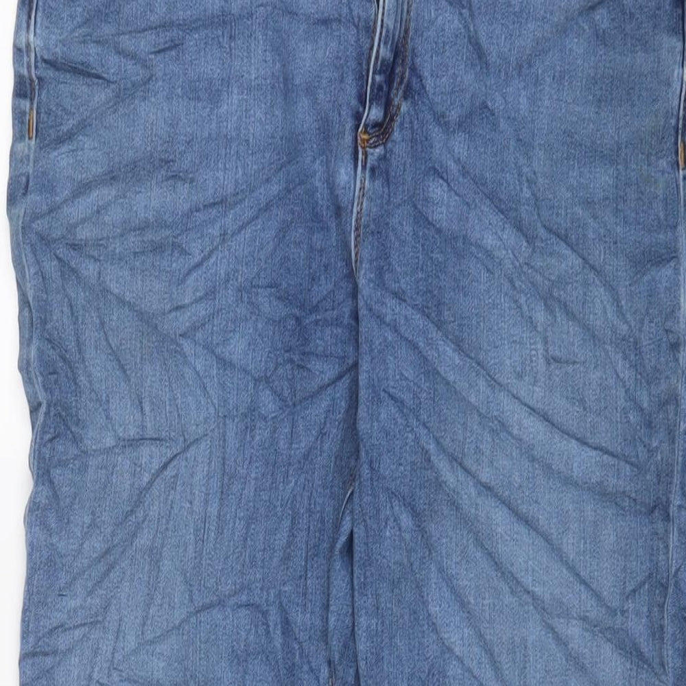 ASOS Womens Blue Cotton Skinny Jeans Size 32 in L26 in Regular Zip - Buckle