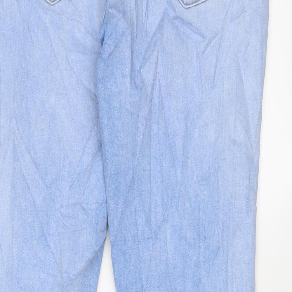 Denim & Co. Womens Blue Cotton Skinny Jeans Size 36 in L30 in Regular Zip