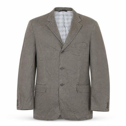 Blue Harbour Mens Grey Cotton Jacket Suit Jacket Size 40 Regular