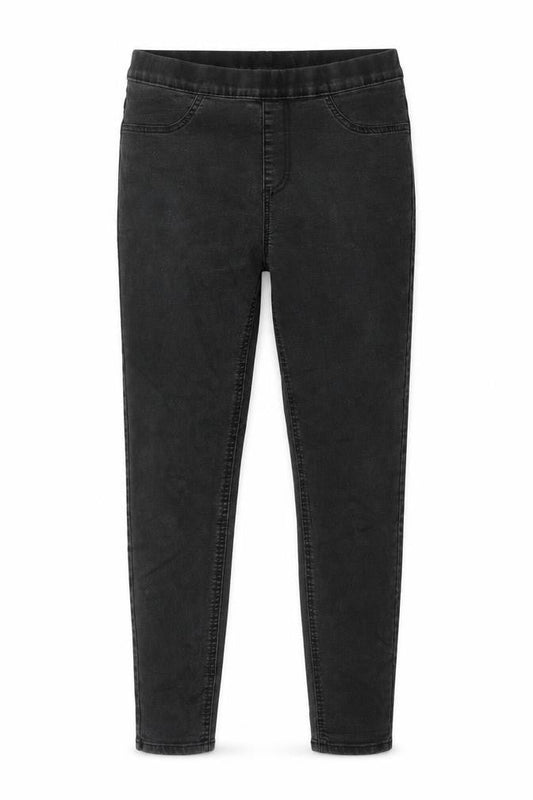 Marks and Spencer Womens Grey Cotton Jegging Jeans Size 12 L28 in Regular