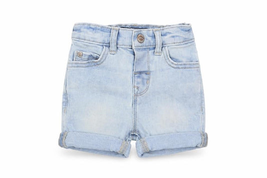 NEXT Girls Blue Cotton Cropped Trousers Size 3-6 Months Zip - Adjustable waist