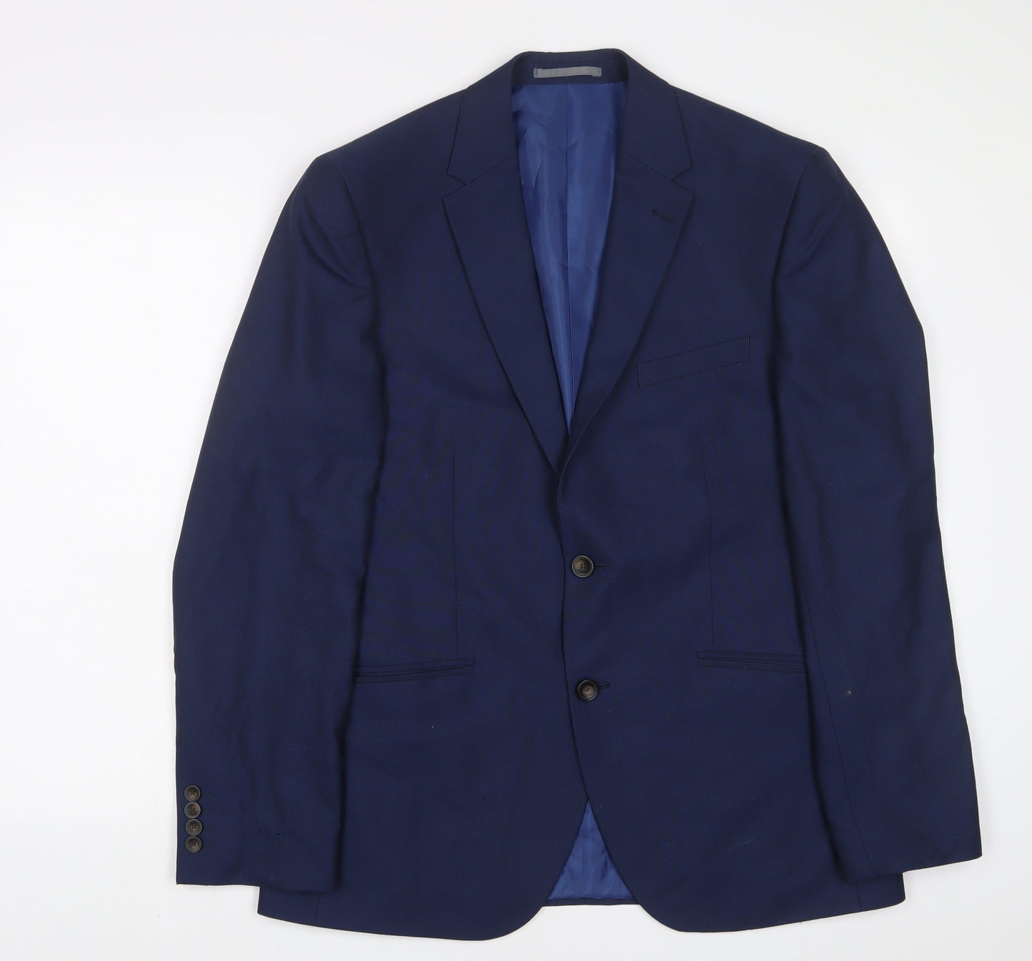 Mens UK Size 40 Marks and Spencer Regular Blue Suit Jacket