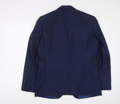 Mens UK Size 40 Marks and Spencer Regular Blue Suit Jacket