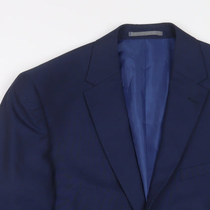 Mens UK Size 40 Marks and Spencer Regular Blue Suit Jacket