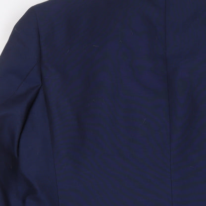 Mens UK Size 40 Marks and Spencer Regular Blue Suit Jacket