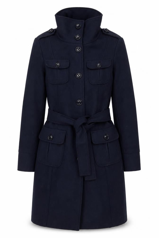 Womens UK Size M Gap Blue Overcoat